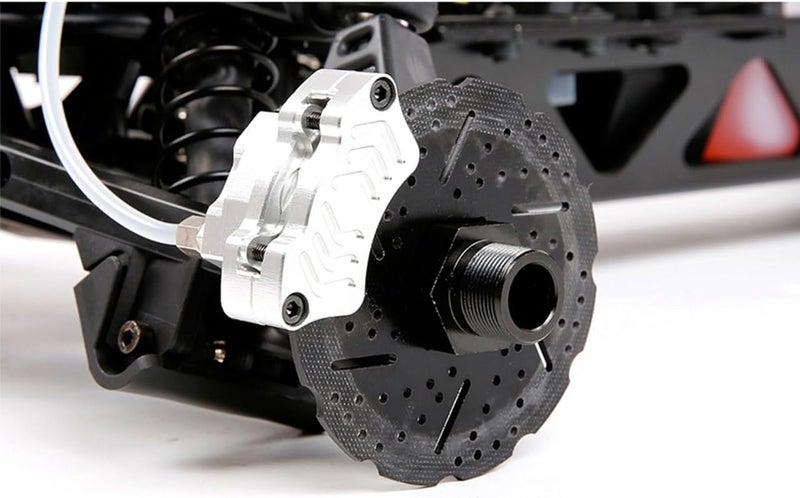 FLMLF CNC Front Wheel Hydraulic Disc Brake Set for 1/5 HPI ROFUN ROVAN KM Baja 5B 5T 5SC SS Rc Car Parts (Red) - Image 5